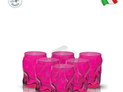 H&Y House - Ly thủy tinh Sorgente - Màu hồng - 300ml