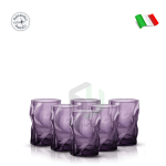 Bộ 6 ly thủy tinh SORGENTE màu tím khói – Bormioli Rocco 340423 – 300ml