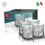 Bộ 4 ly thủy tinh CASSIOPEA màu khói – Bormioli Rocco 234540 – 320ml