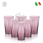 Bộ 6 ly thủy tinh HYA màu tím – Bormioli Rocco 198430 – 380ml