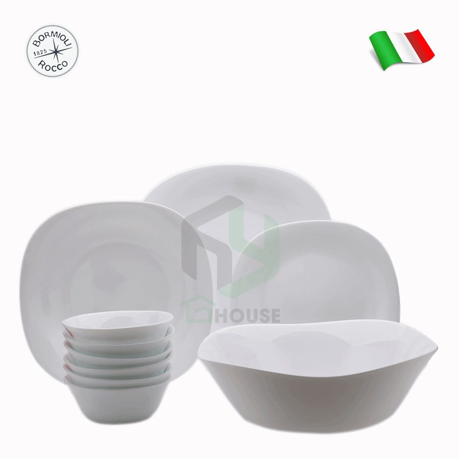 HY House - Bộ chén đĩa thủy tinh 10 món PARMA-Bormioli Rocco-460620