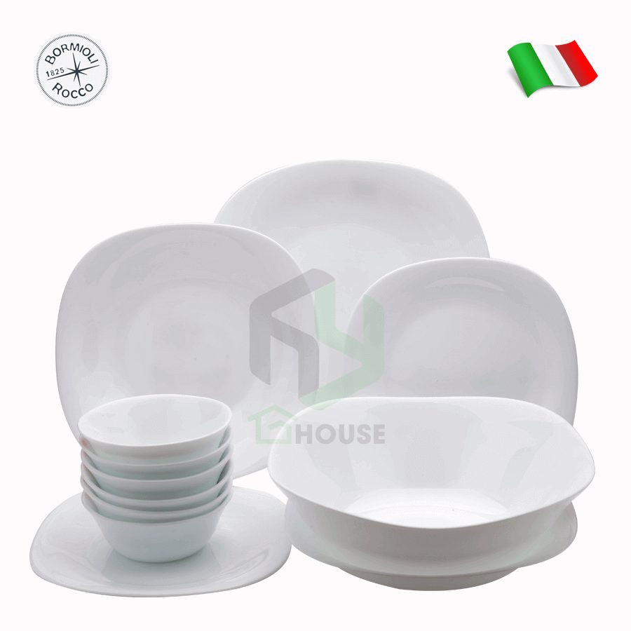 HY House - Bộ chén đĩa thủy tinh 12 món PARMA-Bormioli Rocco-402820