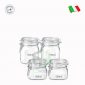 HY House- Combo 4 hũ thủy tinh nắp cài FIDO-Bormioli Rocco-FD41 - (2x500ml-2x750ml)