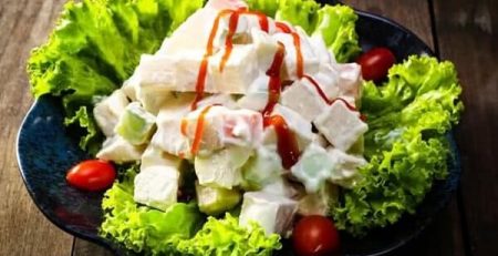 HY House - Salad rau trộn sốt mayonnaise giúp giảm cân hiệu quả